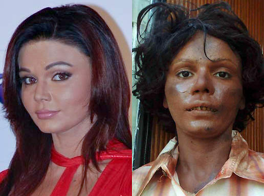 Rakhi Sawant (fakeover by Nahush). Although there is a massive movie 